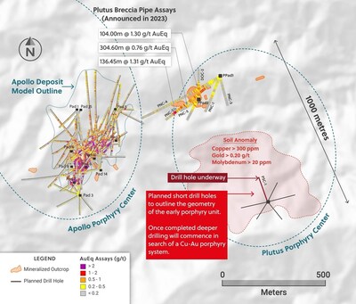 Figure 1: Plan View of the Plutus Target (CNW Group/Collective Mining Ltd.)