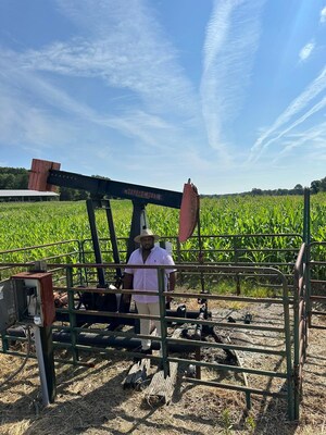 Emmanuel Paret - Reviewing one of many wells on his new acreage in Warren County