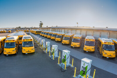 Zum is deploying a fleet of 74 electric school buses in Oakland, each with its own bidirectional charger, managed via an AI-enabled Virtual Power Plant (VPP). The all-EV fleet will decarbonize student transportation while sending 2.1 gigawatt hours of energy back to the grid annually.