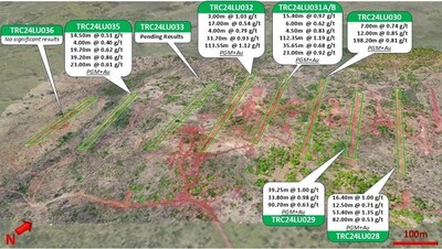 Figure 1: Trenching in the Central Sector. (CNW Group/Bravo Mining Corp.)