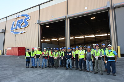 LRS employees outside The Exchange Material Recovery Facility (MRF) in Chicago, Illinois.