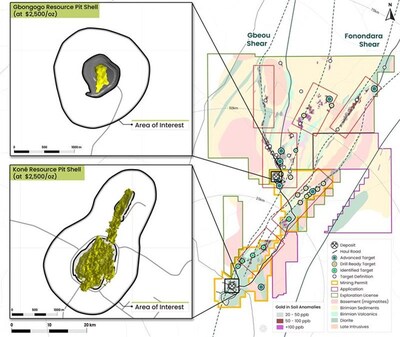 Figure 1: Wheaton Stream Core Area of Interest (CNW Group/Montage Gold Corp.)