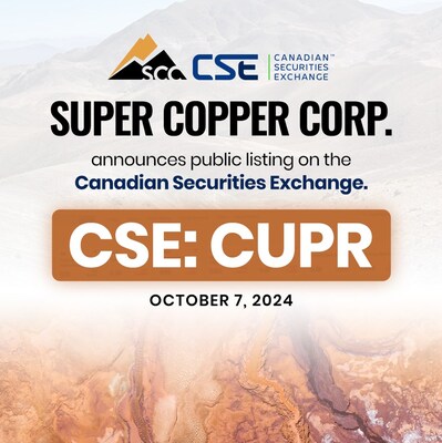 Announcement image (CNW Group/Super Copper Corp.)