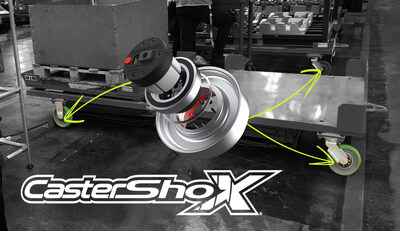 With CastershoX®, this feat of engineering has packed significant advances in noise reduction and shock absorption into an industrial caster that looks like – and fits into the same footprint as — a traditional caster.