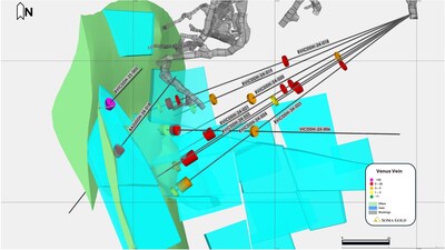 Figure 3: Plan view of drill hole locations at the Venus Gap Zone (CNW Group/Soma Gold Corp.)