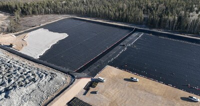 Waste Rock and Ore Pad Liner Installation (CNW Group/Foran Mining Corporation)