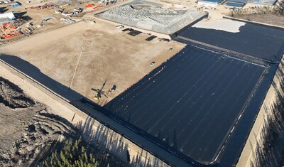 Waste Rock and Ore Pad Liner Installation (CNW Group/Foran Mining Corporation)
