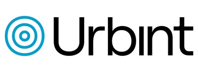Blue bulleye and black text "Urbint" logo (PRNewsfoto/Urbint)