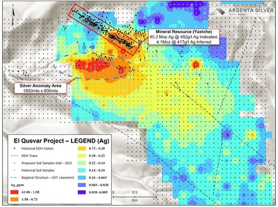 El Quevar Project - Legend (Ag) (CNW Group/Argenta Silver Corp.)