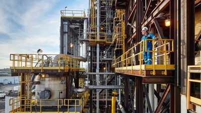 View of Enerkem's commercial demonstration plant, featuring the advanced technology that will be at the heart of the Ecoplanta project (CNW Group/Enerkem Inc.)