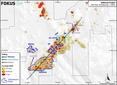 Figure 1: Galloway trend drilling update (CNW Group/Fokus Mining Corporation)