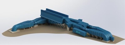 Heat Air Exchanger 3D Design (CNW Group/Foran Mining Corporation)