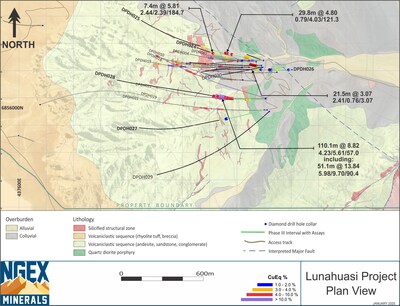 Map (CNW Group/NGEx Minerals Ltd.)