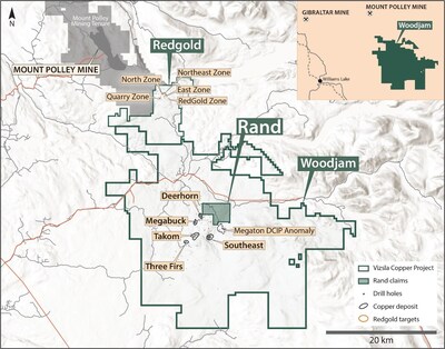 Figure 1 – Rand Claims Location (CNW Group/Vizsla Copper Corp.)
