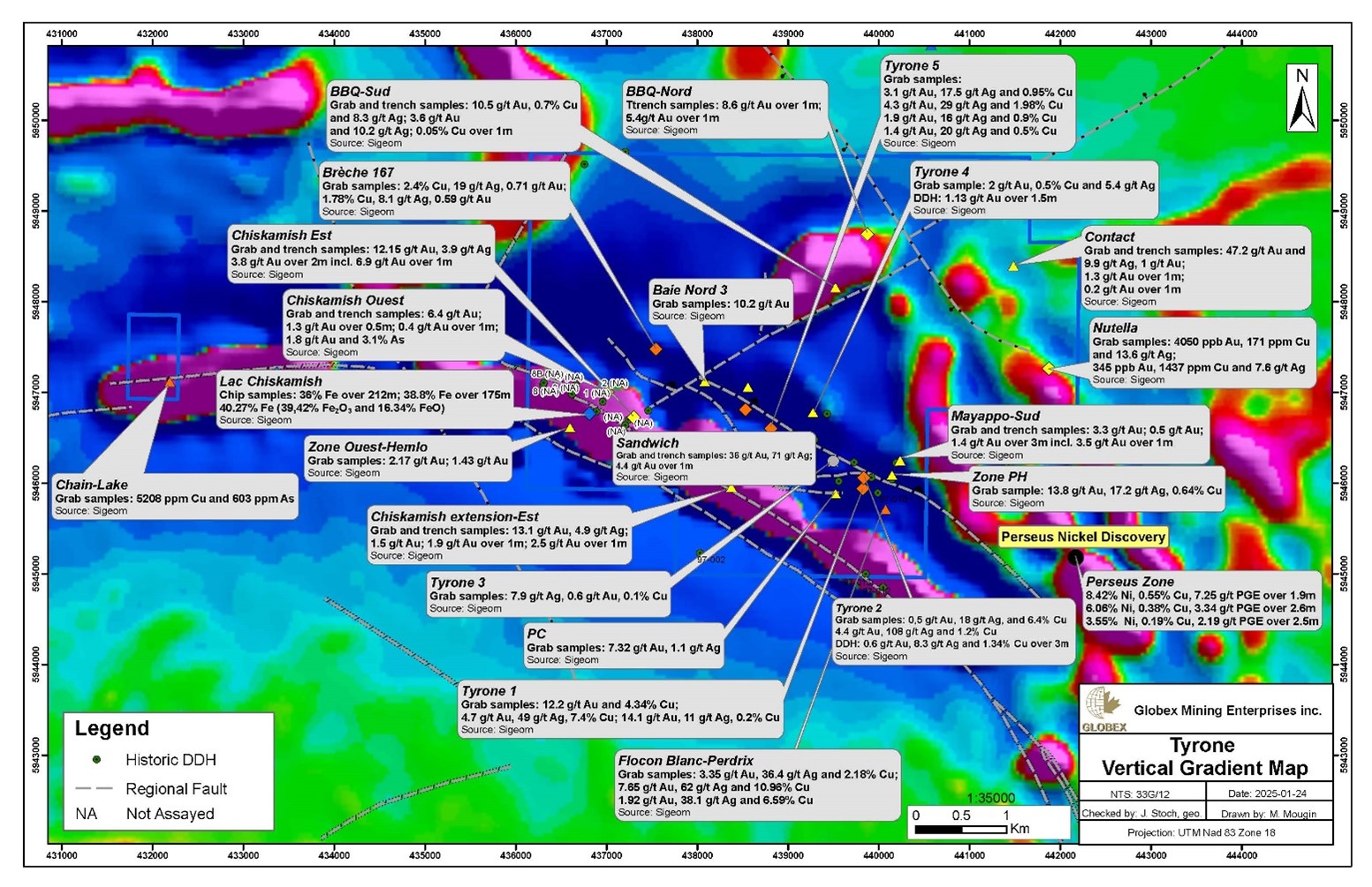 Tyrone Vertical Gradient Map – Globex Mining Enterprises Inc.