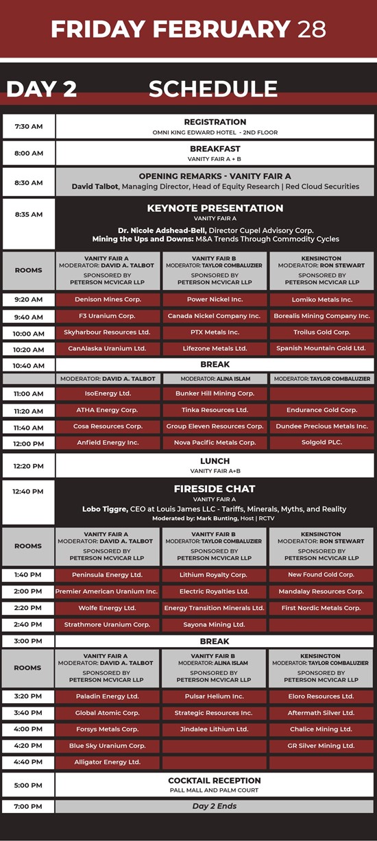 Cannot view this image? Visit: https://www.miningstockeducation.com/wp-content/uploads/2025/02/241791_agenda_-_fms_2025_-_red_cloud_v7_mailchimp_day2_agenda_fms2024_002_550.jpg
