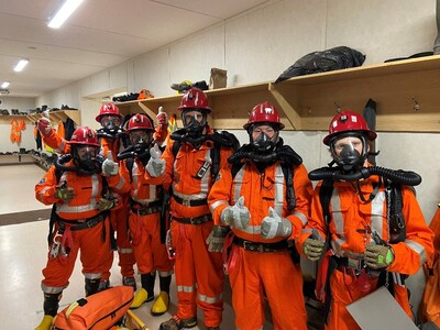 McIlvenna Bay Mine Rescue Training Exercise (CNW Group/Foran Mining Corporation)