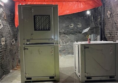 Battery Electric Vehicle Charging Station at 60 Metre Level (CNW Group/Foran Mining Corporation)