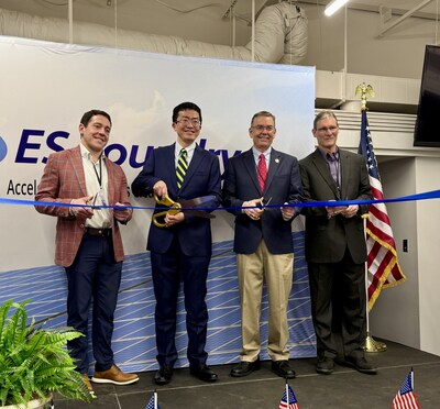 Pictured: Brandon A. Smith, Mayor of Greenwood; Alex Zhu, CEO of ES Foundry; John R. McCravy, III, South Carolina House District 13; and Dayne Pruitt, Greenwood County Councilmember.