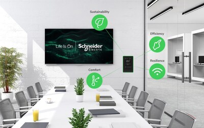 At this week's AHR Expo in Orlando, Fla., Schneider Electric debuts its new SpaceLogic™ Touchscreen Room Controller, which uses AI "at the edge" to control temperature, lighting, blinds and other features in commercial office buildings, hospitals and schools, optimizing occupant comfort and energy efficiency.