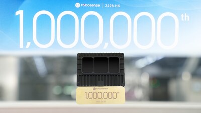 The E1R LiDAR, affixed with a custom "1,000,000ᵗʰ" commemorative plaque.