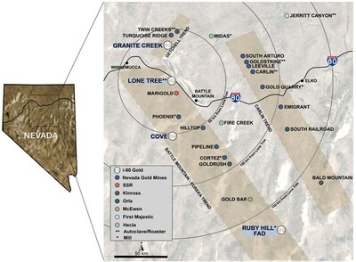 Figure 3: Cove Regional Map (CNW Group/i-80 Gold Corp)
