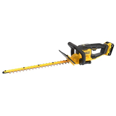 20V MAX 22 in. Brushless Cordless Hedge Trimmer: The hedge trimmer tackles overgrowth and tough branches while still minimizing stress on the arms with its maneuverable, lightweight design.