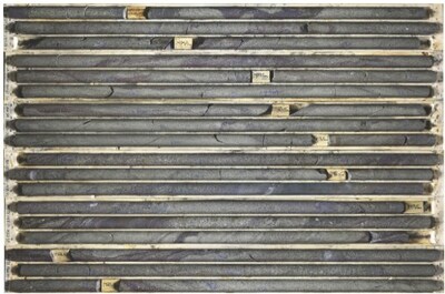 Figure 5 – Example of the massive to semi-massive sulphide intersection described for TS-25-37w1 (1,401.1 - 1,426.7m). Assays are currently pending for this hole and further analysis is required to confirm the significance of any mineralization therein. (CNW Group/Foran Mining Corporation)