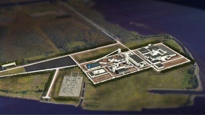 Figure A: Concept Design – Lithium Conversion Facility on Mission Island (CNW Group/Frontier Lithium Inc.)