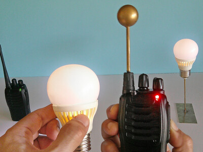 INFRGY's technology electrifies bulbs using radio frequencies