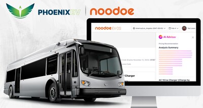 PhoenixEV and Noodoe partner to drive AI-powered EV charging for buses and medium-duty vehicles