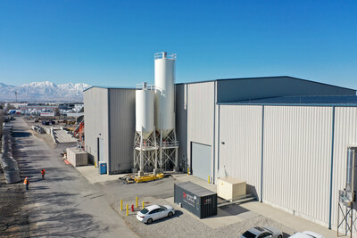 The manufacturing facility is housed in a new building on the Geneva Pipe and Precast plant in Salt Lake City, Utah.