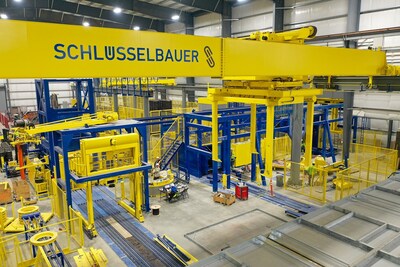 The Schlüsselbauer Exact 2500 is one of the most technologically advanced drycast concrete machines in the North America.