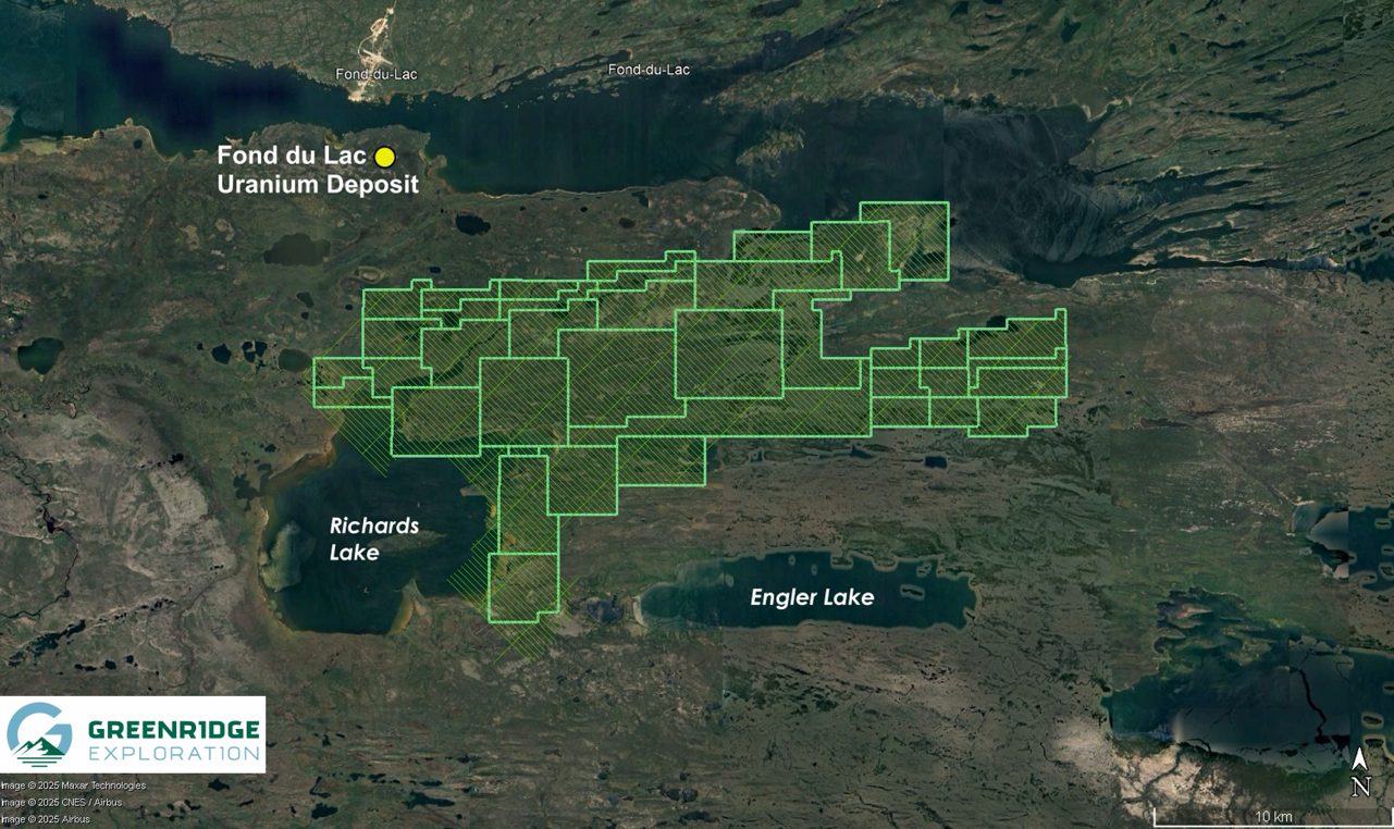 Sabre Property; Proposed Flightlines for 2025 Airborne MobileMT survey