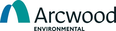 Arcwood Environmental logo featuring a stylized blue and teal arch to the left of the company name (PRNewsfoto/Heritage Environmental Services)