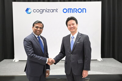 Ravi Kumar S, CEO of Cognizant, and Junta Tsujinaga, CEO of OMRON Corporation