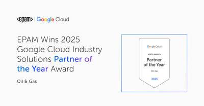EPAM Wins 2025 Google Cloud Industry Solutions Partner of the Year Award for Oil and Gas