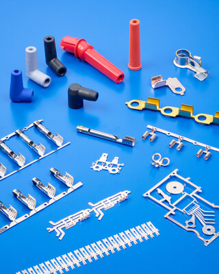 ETCO Automotive Products feature over 1800 standard parts including spark plug and distributor terminals, insulation boots, and battery terminals.