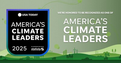 JELD-WEN was named on USA TODAY's 2025 list of America's Climate Leaders, highlighting the company's commitment to reducing its greenhouse gas emissions.