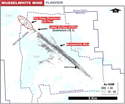 Figure 2: Plan View Showing Location of Reported Drill Holes (CNW Group/Orla Mining Ltd.)