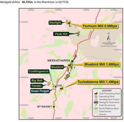 Figure 1: Murchison location map (CNW Group/Westgold Resources Limited)