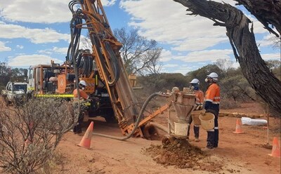 Figure 7: Greenfields Aircore drilling at the Peak Hill - Murphy Creek target March 2025. (CNW Group/Westgold Resources Limited)