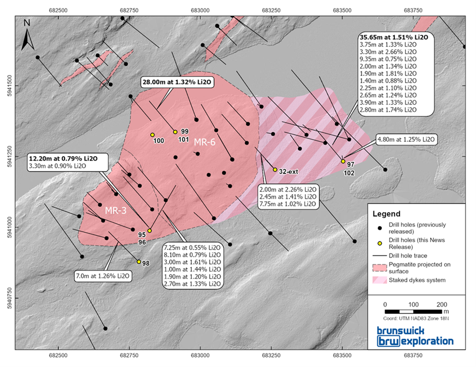 Central Zone of the Mirage Project – Brunswick Exploration