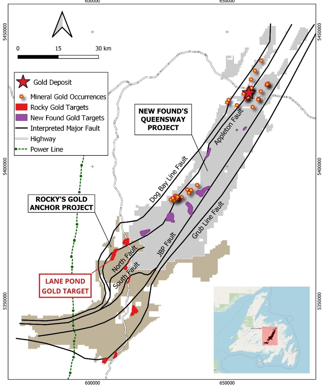 Emerging Central Gold District with Extensive Gold Bearing Faults