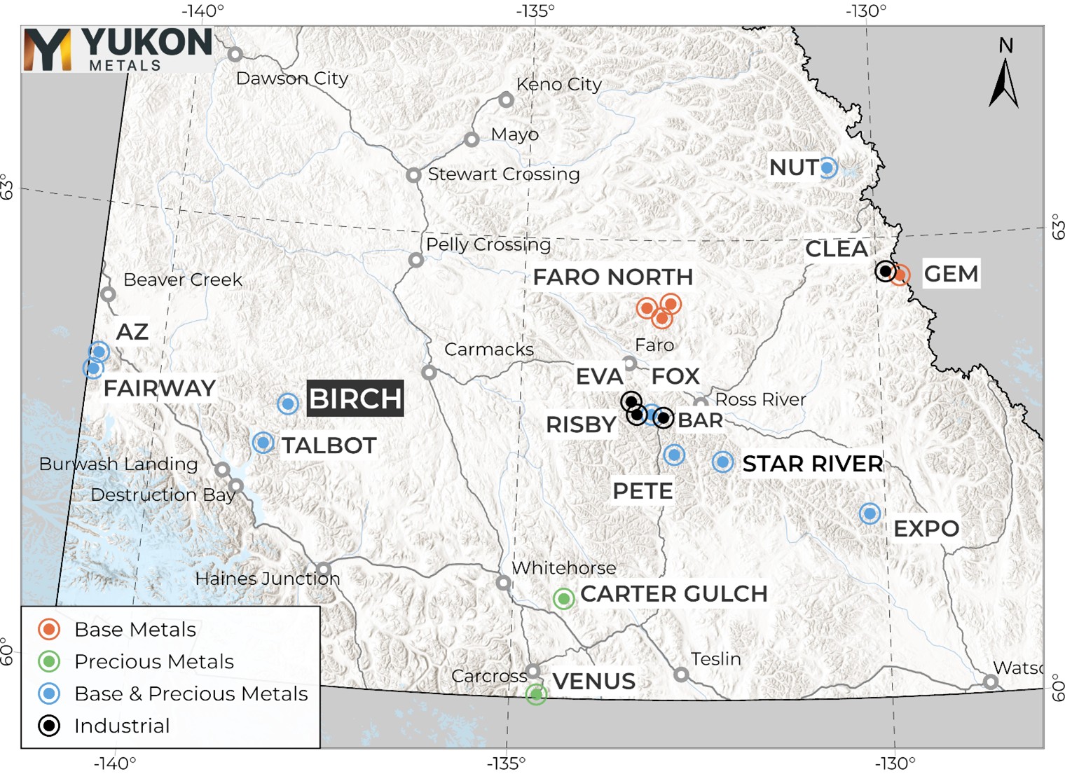 Birch Property Location Map.