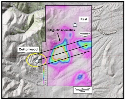 Figure 2 – Proposed IP Lines over 700 m Depth Slice. (CNW Group/Black Mammoth Metals Corp)