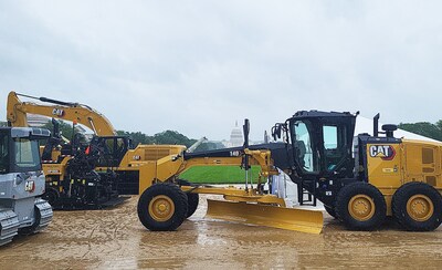 Caterpillar’s innovative and iconic iron is at the National Mall as part of the Association of Equipment Manufacturers Celebration of Construction.