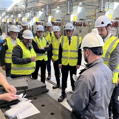 Neo Performance Materials Hosts Prime Minister of Estonia at the New Permanent Magnet Facility in Narva (CNW Group/Neo Performance Materials, Inc.)