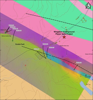 Figure 1. Drill Hole Locations (CNW Group/Omineca Mining and Metals Ltd.)