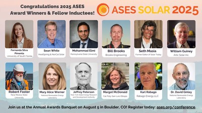 Congratulations to this year’s ASES Award Winners and Fellows Inductees! Celebrate with us at the Annual Awards Banquet & Fellows Reception on Tuesday, August 5, in Boulder, CO. Register at ases.org/conference. Congratulations to this year’s ASES Award Winners and Fellows Inductees! Celebrate with us at the Annual Awards Banquet & Fellows Reception on Tuesday, August 5, in Boulder, CO. Register at ases.org/conference.